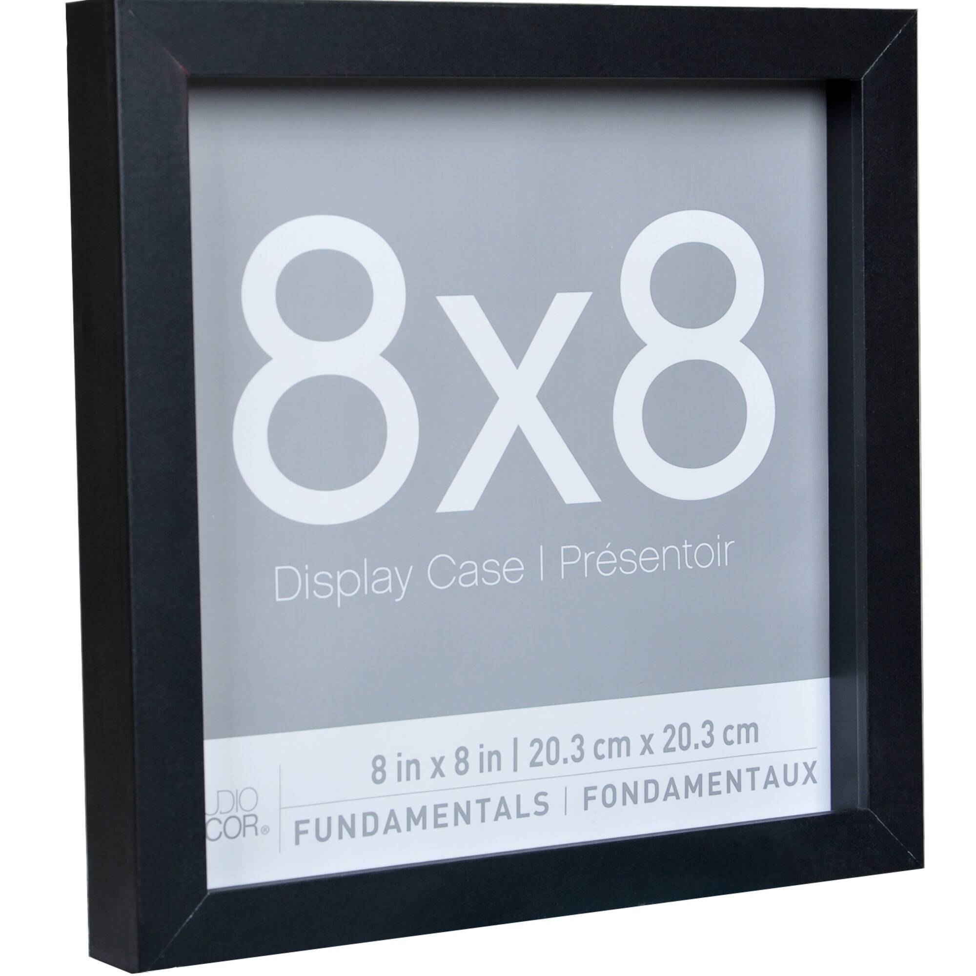 3 Pack Fundamentals 8" x 8" Black Shadow Boxes by Studio Décor®